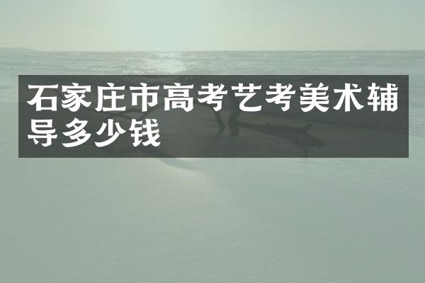 石家庄市高考艺考美术辅导多少钱