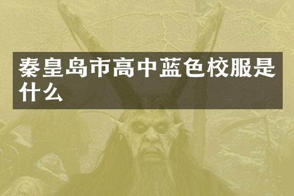 秦皇岛市高中蓝色校服是什么