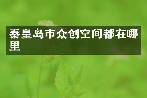 秦皇岛市众创空间都在哪里