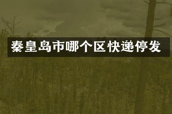 秦皇岛市哪个区快递停发