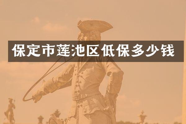 保定市莲池区低保多少钱