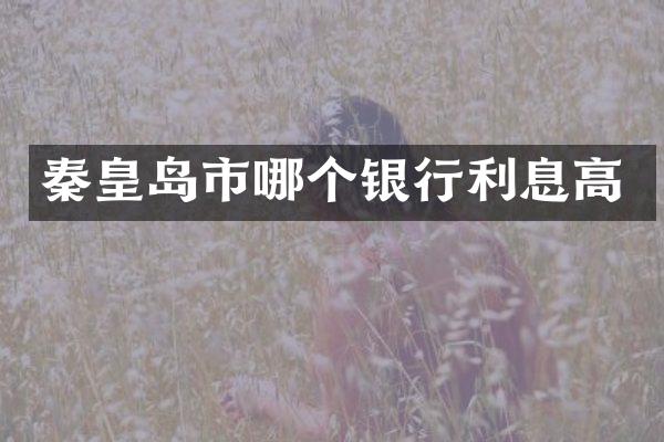 秦皇岛市哪个银行利息高