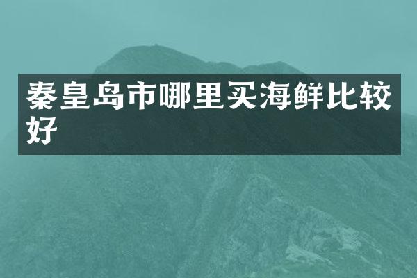秦皇岛市哪里买海鲜比较好