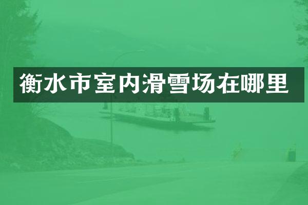 衡水市室内滑雪场在哪里