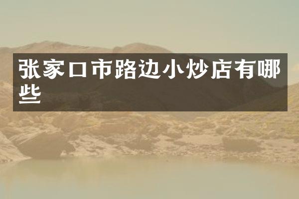 张家口市路边小炒店有哪些