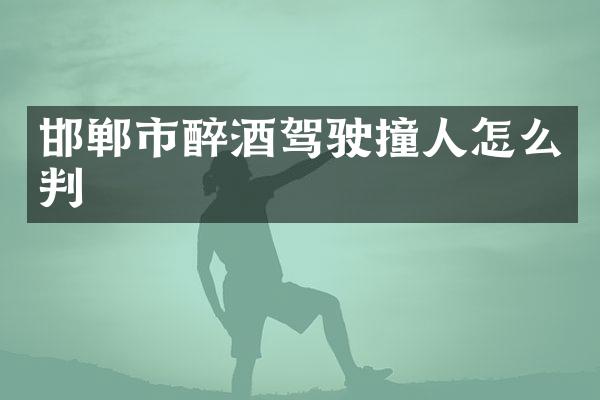 邯郸市醉酒驾驶撞人怎么判