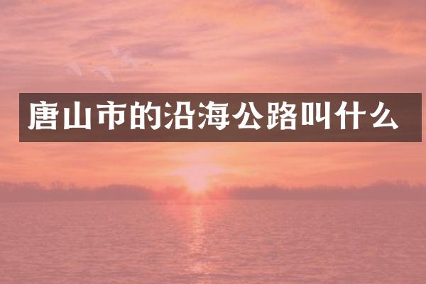 唐山市的沿海公路叫什么