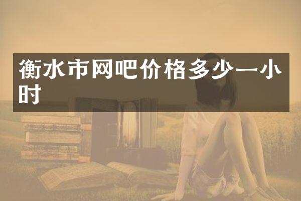 衡水市网吧价格多少一小时