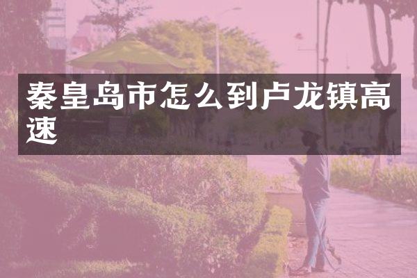 秦皇岛市怎么到卢龙镇高速
