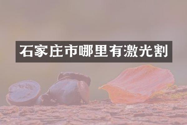 石家庄市哪里有激光割