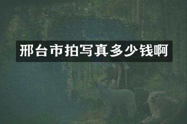 邢台市拍写真多少钱啊