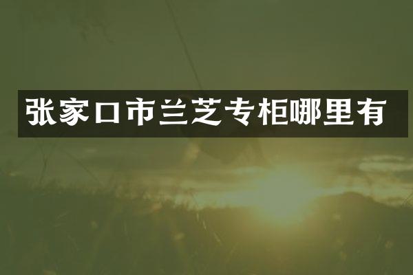 张家口市兰芝专柜哪里有
