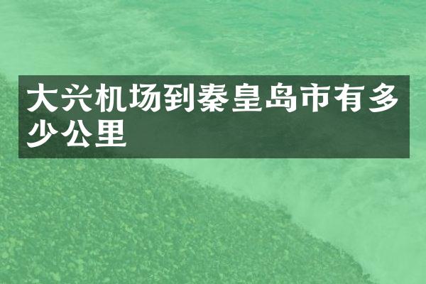 大兴机场到秦皇岛市有多少公里