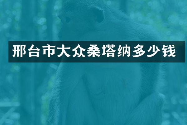 邢台市大众桑塔纳多少钱