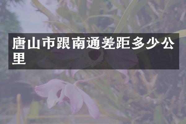 唐山市跟南通差距多少公里