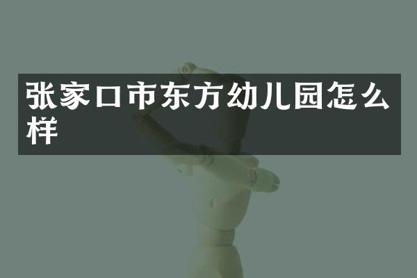 张家口市东方幼儿园怎么样