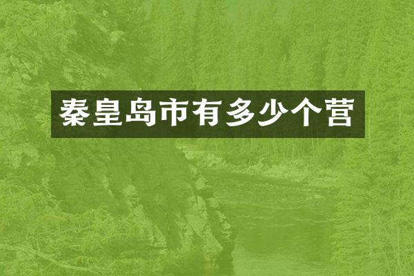 秦皇岛市有多少个营
