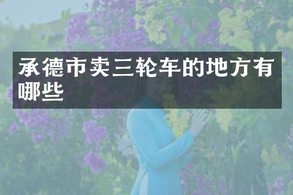 承德市卖三轮车的地方有哪些