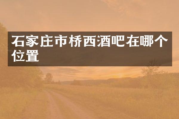 石家庄市桥西酒吧在哪个位置