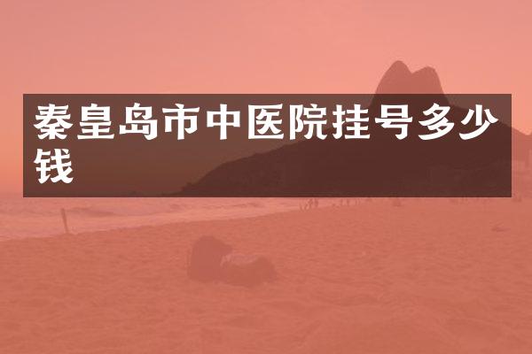 秦皇岛市中医院挂号多少钱