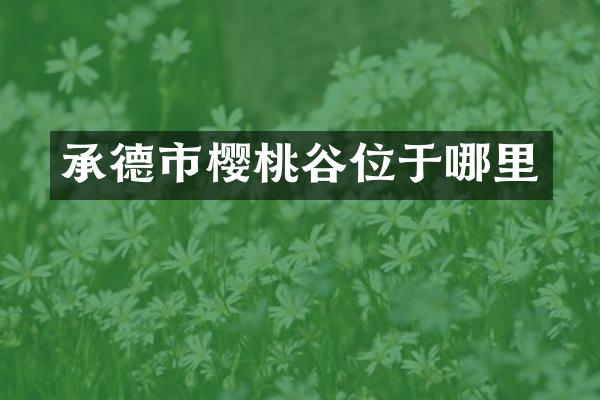 承德市樱桃谷位于哪里