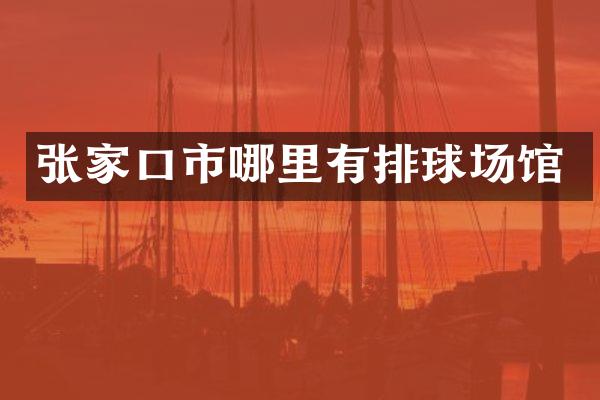 张家口市哪里有排球场馆