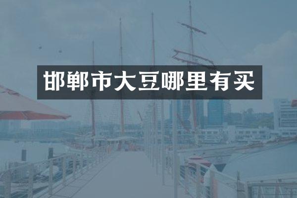 邯郸市大豆哪里有买