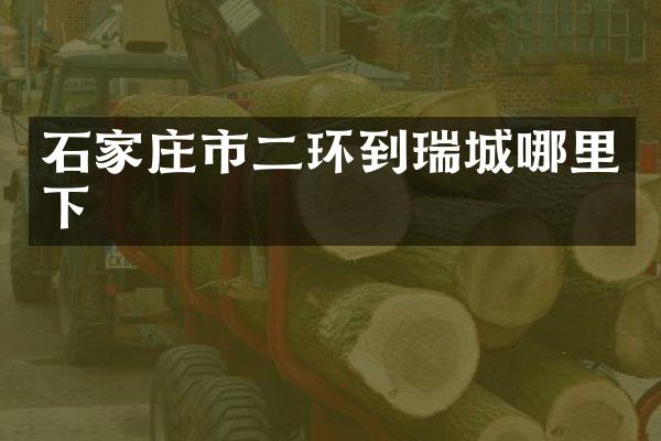石家庄市二环到瑞城哪里下
