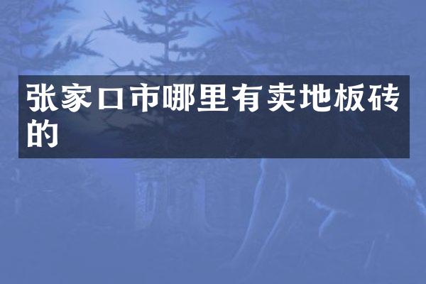 张家口市哪里有卖地板砖的