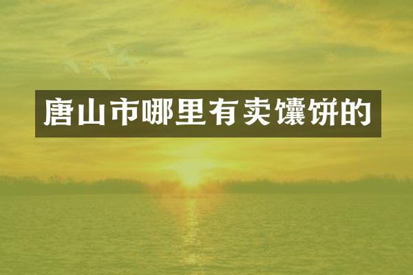 唐山市哪里有卖馕饼的