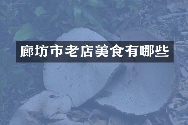 廊坊市老店美食有哪些