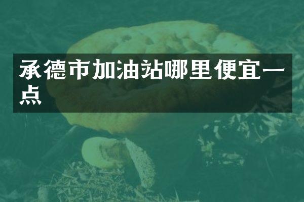 承德市加油站哪里便宜一点