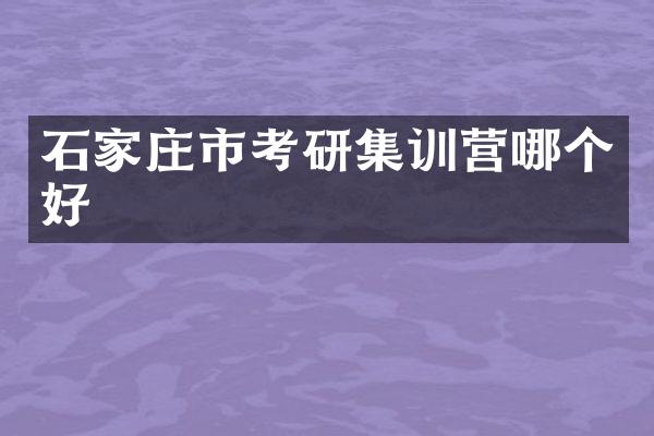 石家庄市考研集训营哪个好