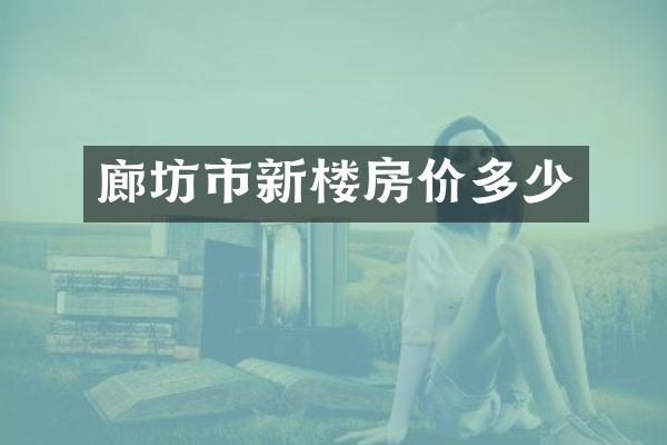 廊坊市新楼房价多少