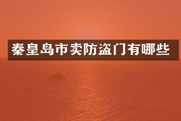 秦皇岛市卖防盗门有哪些