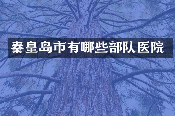 秦皇岛市有哪些部队医院