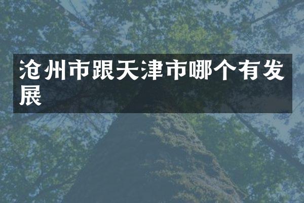 沧州市跟天津市哪个有发展