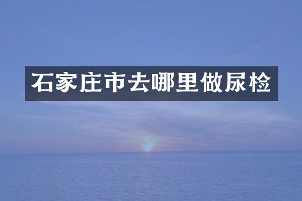石家庄市去哪里做尿检
