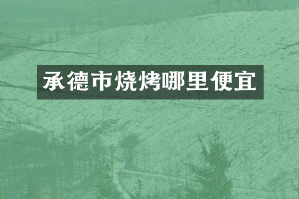承德市烧烤哪里便宜