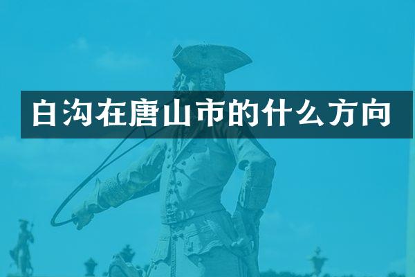 白沟在唐山市的什么方向