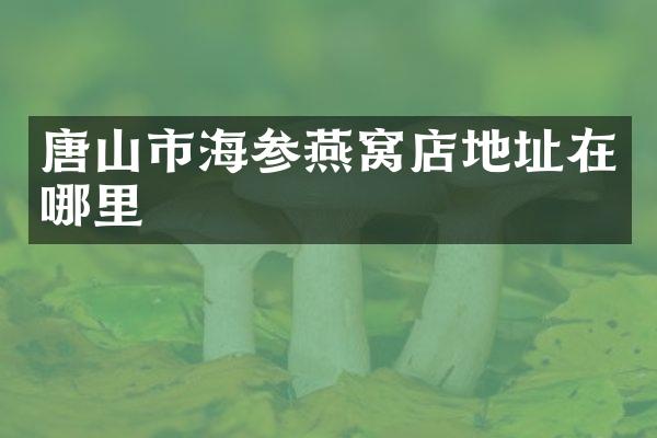 唐山市海参燕窝店地址在哪里