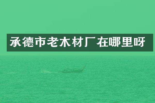 承德市老木材厂在哪里呀