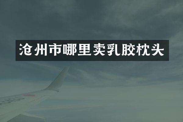沧州市哪里卖乳胶枕头