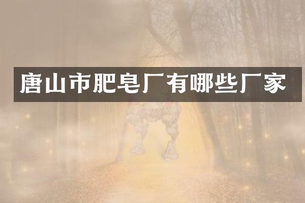 唐山市肥皂厂有哪些厂家