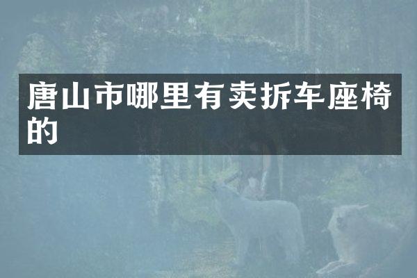 唐山市哪里有卖拆车座椅的