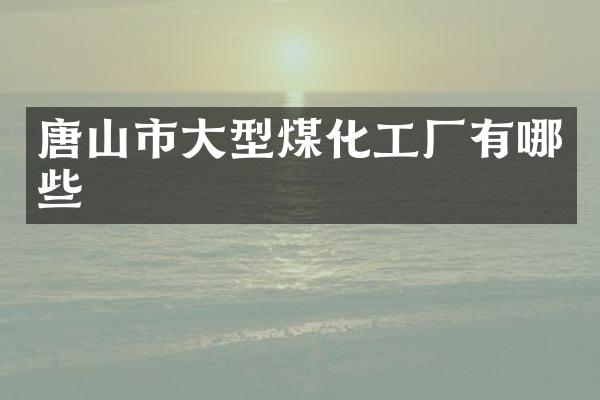 唐山市大型煤化工厂有哪些
