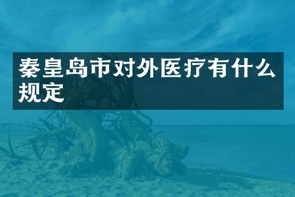 秦皇岛市对外医疗有什么规定