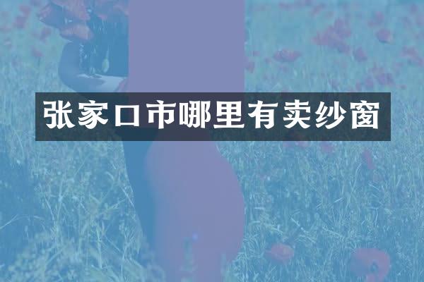 张家口市哪里有卖纱窗