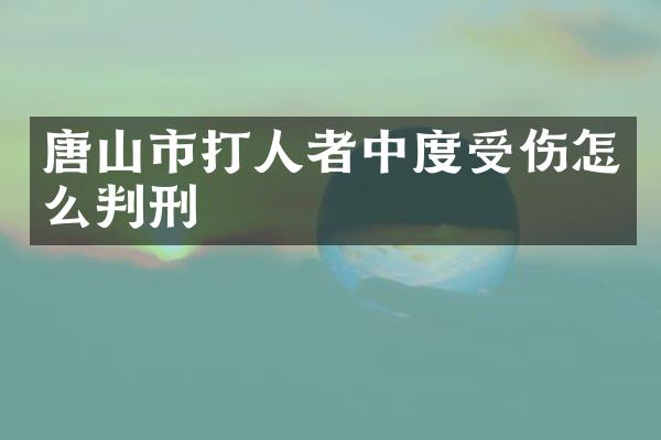 唐山市打人者中度受伤怎么判刑