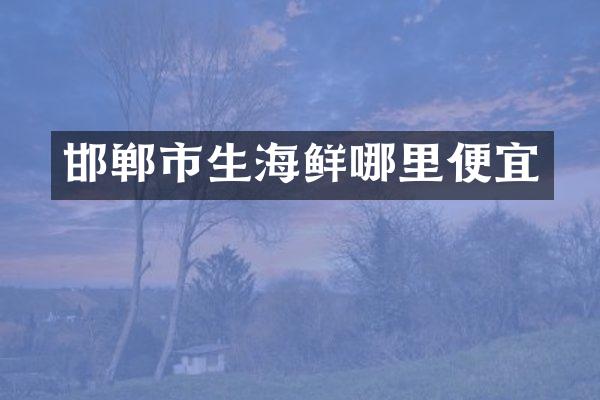 邯郸市生海鲜哪里便宜